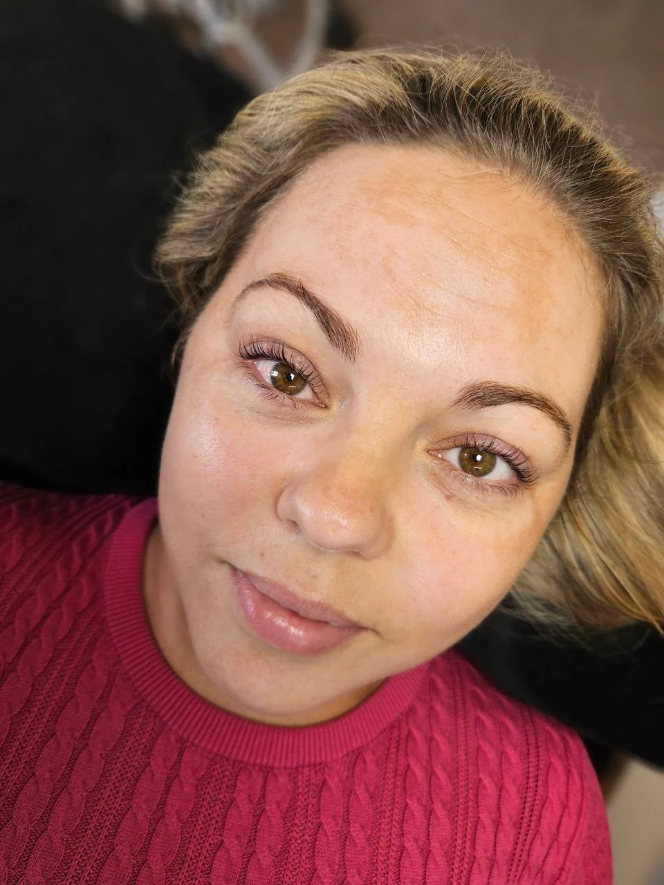 Lashes after Korean Lash Lift