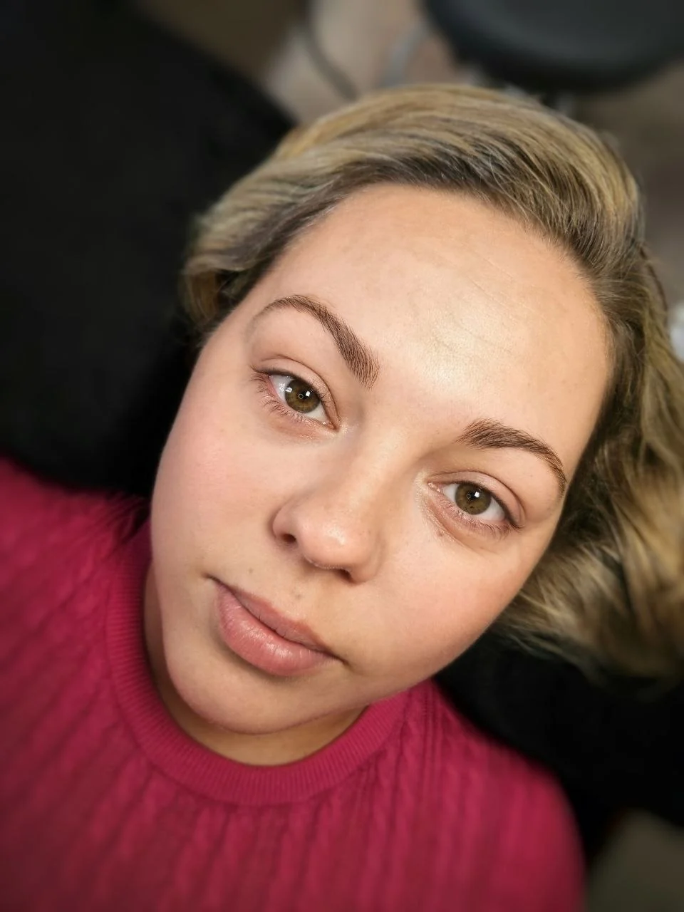 Lashes before Korean Lash Lift