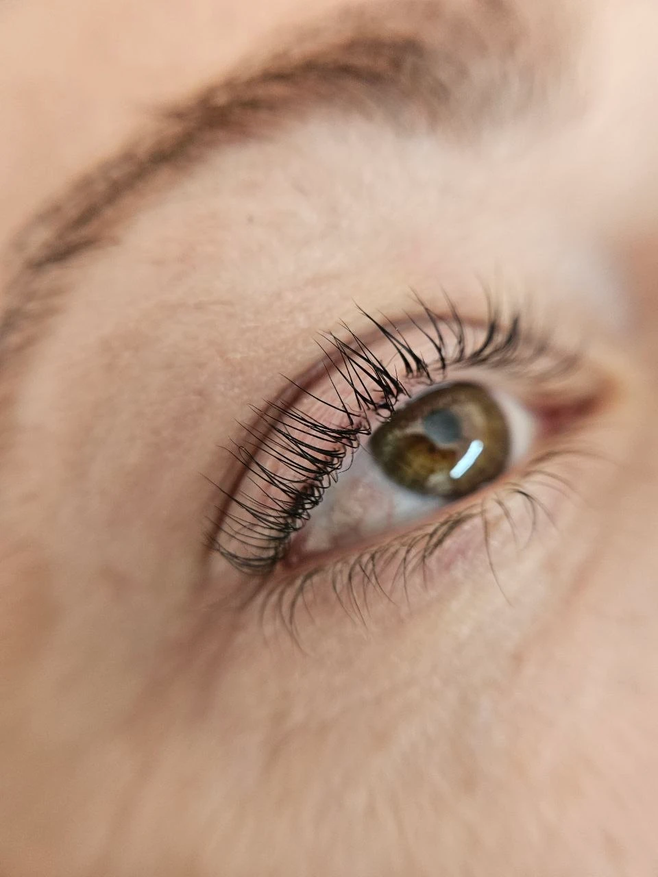 Korean-inspired lash lift result after treatment at The Blink Beauty