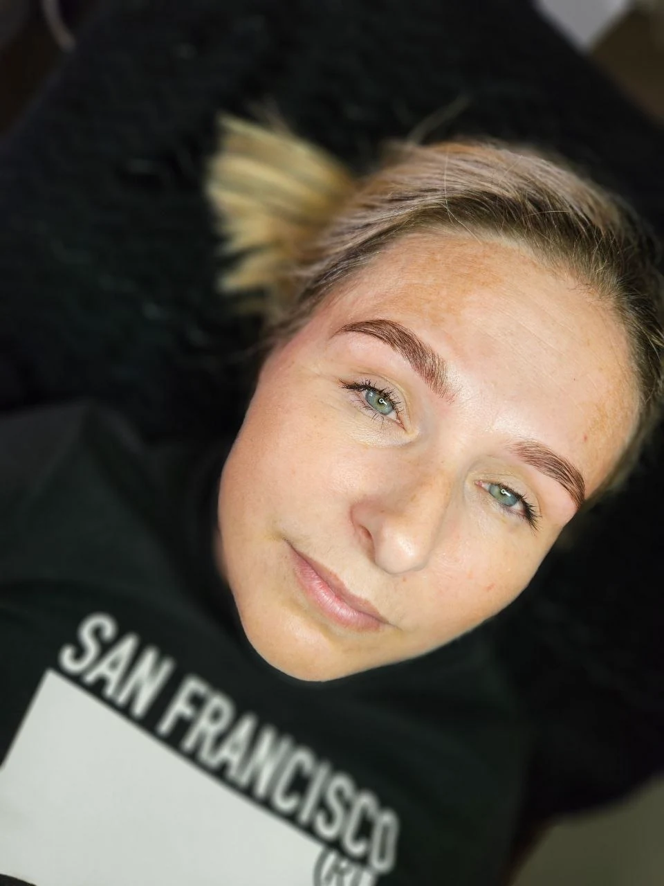 Third powder henna brow result after treatment at The Blink Beauty
